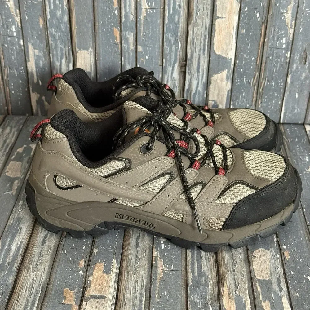 MERRELL Big Kid's Moab Speed 2 Low Waterproof Brown Hiking Boot Sz 3M